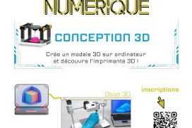 Atelier numérique 11-17 ans - Conception 3D ⎪ 06-05/23 ⎪ 10h-13h