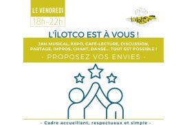 L'îlotCo est à vous ⎪ le vendredi entre 18h et 22h