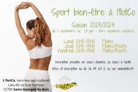 Fitness (Pilates /Renfo.)⎪ le lundi ou vendredi 12h15