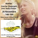 Atelier Cercle chantant  avec Nadia Simon  ⎪ 25-11/23 ⎪ 14h-16h 🗓
