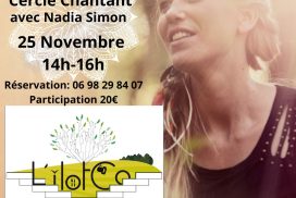 Atelier Cercle chantant  avec Nadia Simon  ⎪ 25-11/23 ⎪ 14h-16h